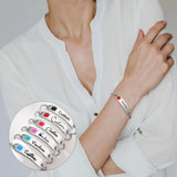 Personalized Medical Alert ID Bangle Bracelet for Women