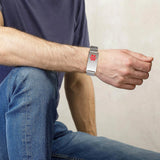 Medical Alert ID Bracelet Waterproof Mesh Band Stainless Male