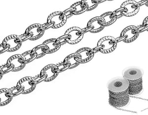 10M 3mm Stainless Steel Strong Oval Link Chain DIY Jewelry