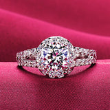Tibetan Silver Ring 2.0ct Zirconia Size 4-11