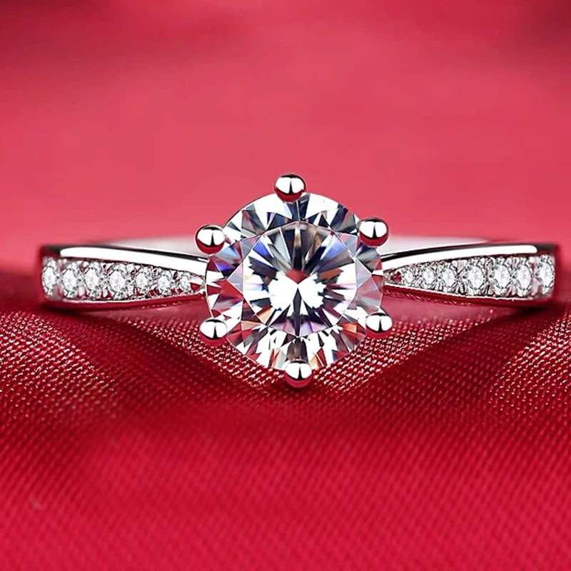 Tibetan Silver Ring 2.0ct Zirconia Size 4-11