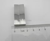 10 Rhodium 40mm Magnetic Clasps Leather Bracelet Making