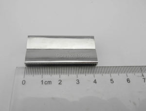 10 Rhodium 40mm Magnetic Clasps Leather Bracelet Making