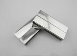 10 Rhodium 40mm Magnetic Clasps Leather Bracelet Making