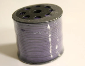 100 Yd Deep Purple 3x1.5 mm Flat Leather Cord Faux Suede Cord