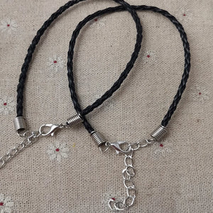 100pcs Leather Bracelets 190x3mm