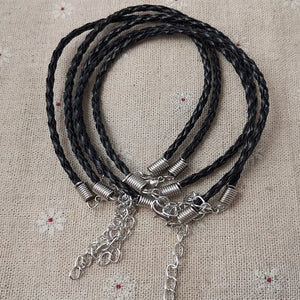 100pcs Leather Bracelets 190x3mm