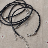 100pcs Leather Bracelets 190x3mm
