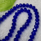 1000 Pcs 8mm Dark Crystal Glass Rondelle Faceted Spacer Beads