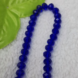 1000 Pcs 8mm Dark Crystal Glass Rondelle Faceted Spacer Beads