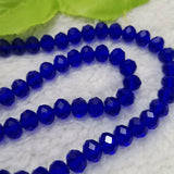 1000 Pcs 8mm Dark Crystal Glass Rondelle Faceted Spacer Beads