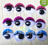 200pcs 15mm GOOGLY EYES with EYELASHES CRAFT KIT TOY