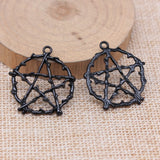 70 Alloy Star Charms Pendant 28x26mm for DIY Jewelry Making