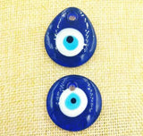 Glass Greek Evil Eye Amulet Pendant Charm Necklace