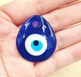 Glass Greek Evil Eye Amulet Pendant Charm Necklace