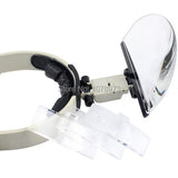 Diamond LED Hands Magnifier 1pcs/lot Jewelry Head Magnifier