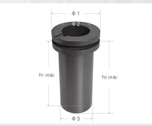 1 KG Graphite Crucible Melting Pot for Furnace