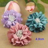 10pcs 4.8cm Fabric Flowers Hair Accessories Rosettes DIY Headbands Flowers