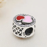 925 Silver Zircon Snail Charm Bracelet Accessory