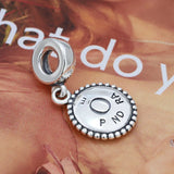 925 Silver Purple Grape Soda Charm for DIY Bracelet Gift