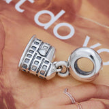 925 Silver Colosseum Charm for DIY European Bracelet