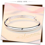 Adjustable 999 Silver Bracelet Bangle Women Jewelry Gift