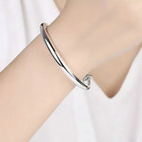Adjustable 999 Silver Bracelet Bangle Women Jewelry Gift