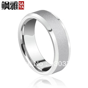 100% Tungsten Frosted Ring Men's Wedding Jewelry