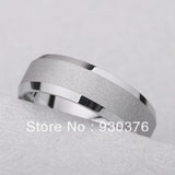 100% Tungsten Frosted Ring Men's Wedding Jewelry