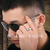 100% Tungsten Frosted Ring Men's Wedding Jewelry
