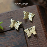 100 pcs Small Metal Butterfly Pendant, 11*9mm Charms, DIY Craft Findings