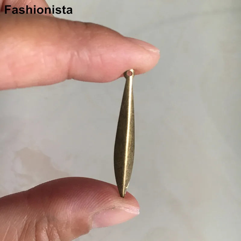 100 pcs Sword Shape Charms 34mm Long DIY Jewelry Supplies