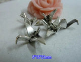 100 pcs Vintage Metal Crane Pendant