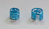 1000Pcs Plated Flower Filigree Hair Dreadlock Bead Cuff Clip 8x9mm Dia.