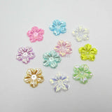 1000Pcs 13mm Flatback Flower Beads Wedding Card Embellishments