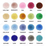 1000pcs 5A 1.0-3.0mm Round Synthetic Nano Turquoise Stone Gems