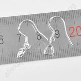 100PCS 925 Silver Crystal Beads Earrings Jewelry Findings