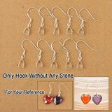 100PCS 925 Silver Crystal Beads Earrings Jewelry Findings