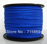 Metalic Faux Suede Cord Leather Lace for Jewellery Making 3*1.5mm