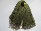 100pcs 18in Army Green Organza Ribbon Wax Cotton Necklace Cord