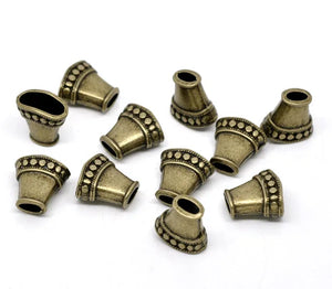 100pcs Antique Bronze Bead Caps for Chain Tassel 15.5x15.5mm J0193F