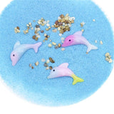 100pcs Colorful Dolphin Resin Cabochons DIY Jewelry Findings
