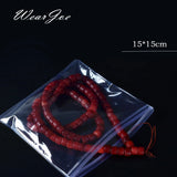 100pcs Thicken PVC Zip Lock Bag Jewelry Storage Pouches