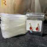 100pcs Thicken PVC Zip Lock Bag Jewelry Storage Pouches Self Seal