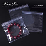 100pcs Thicken PVC Zip Lock Bag Jewelry Storage Pouches