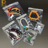 100pcs Thicken PVC Zip Lock Bag Jewelry Storage Pouches Self Seal