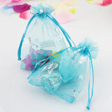 100pcs Butterfly Organza Bags 9x12cm Jewelry Gift Packaging Pouches