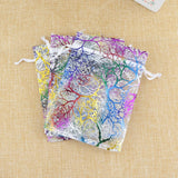100pcs Coralline Organza Bag 7x9cm Jewelry Pouch Favor Gift Packaging