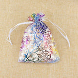 100pcs Coralline Organza Bag 7x9cm Jewelry Pouch Favor Gift Packaging
