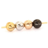 10PCS Stainless Steel Logo Beads for Bracelet Making, 8mm & 10mm